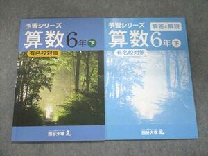 UL94-110 四谷大塚 予習シリーズ 算数 有名校対策 6年下840620-5 10S2B