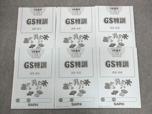 UX01-028 SAPIX 小6 サピックス 国語 GS特訓 GS01～06 【計6回分】 未使用品 2020 20S2D