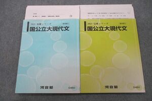 UY27-049 河合塾 国公立大現代文 テキスト通年セット 2022 計2冊 佐佐木俊英 22S0D