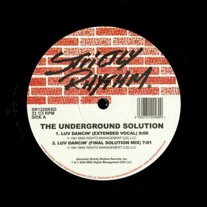 試聴 The Underground Solution - Luv Dancin' (30th Anniversary Reissue) [2x12inch] Strictly Rhythm UK 2020 House