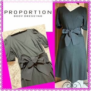  Proportion Body Dressing *. ribbon *te-to One-piece * beautiful design One-piece black 