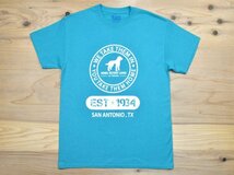 USA古着 ADL Animal Defense League of Texas スタッフ Tシャツ sizeM 青緑 エメラルドグリーン 動物愛護団体 犬 ドッグ アメリカ GILDAN_画像1