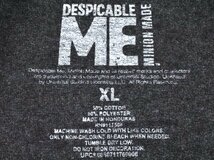 USA古着 怪盗グルー ミニオン Tシャツ sizeXL グレー 杢 Despicable Me 映画 キャラクター 大きいサイズ ビッグシルエット アメリカ 海外_画像4