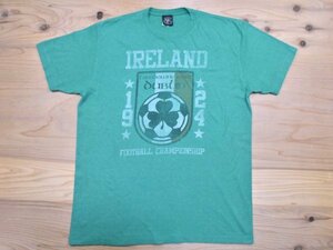 USA古着 UNITAS アイルランド サッカー Tシャツ sizeL XL相当 緑 グリーン スポーツ シャムロック 大きいサイズ ビッグシルエット アメリカ