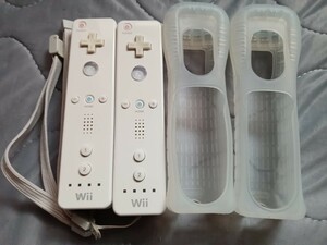 任天堂 Wiiリモコン2個セット ストラップ　カバー　動作品