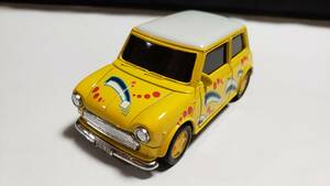 ウェリー製ミニクーパープルバックカーミニカー黄☆オースチンモーリスローバーMinicooperイギリス昭和レトロクラシックヴィンテージ旧車