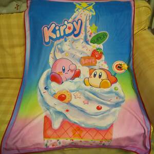  送料230円 新品 未使用 星のカービィ Kirby×monet タオルケット ソフトクリーム サイズ 約72×100cm ひざ掛け