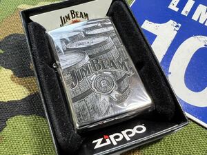 ●新品未使用●入手困難 JIM BEAM(ジムビーム) ウイスキー の デザイン！ ハイボール好きにも #29324 ジッポーライター mercismith2zippo