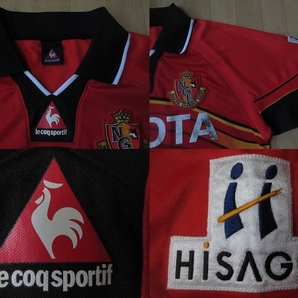 日本製 名古屋グランパスエイト 2001 2002 ホーム le coq sportifユニフォームS M Nagoya Grampusサッカー シャツ ジャージ ストイコビッチの画像9