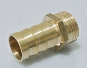 井戸　手押しポンプ用　ホース接続金具　本体とホース接続用　真鍮製　ガーデニング