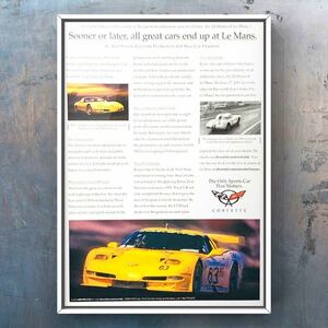  подлинная вещь Chevrolet C5-R Corvette Ла Манш память реклама / каталог миникар Chevrolet Corvette C5 Corvette Ла Манш 1/18 б/у C5R corvette