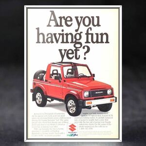 80's USA 当時物 ジムニー 広告/旧車 JA71 SJ10 SJ20 LJ10 LJ20 JB23 SJ30 JA11 JB64 マフラー JA22 ホイール タイヤ 中古 部品 デフ サス