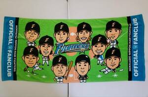 HOKKAIDO NIPPON-HAM FIGHTERS　北海道日本ハムファイターズ　ファンクラブバスタオル　マルチカラー　サイズ下記参照　男女兼用　01