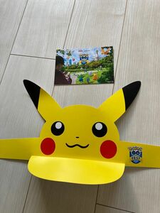 ポケモンGO FEST 2023 大阪　ポストカード　ピカチュウサンバイザー