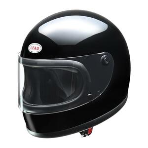 【在庫あり】【送料無料(★沖縄&離島は除く)】ビンテージヘルメット　復刻版モデル　リード工業　LEAD　RX-200R　ブラック　フリーサイズ　