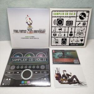 【即決/送料込9500円】FINALFANTASY　SQUARE ENIX MUSIC　CD 3点＆FFTCGクラウド FF6 ロックイラストカード　セット-sc0725