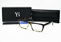 公式ボックス付き（69000円相当） YOHJI YAMAMOTO メガネフレーム 眼鏡 ヨウジヤマモトブラック　ゴールド 日本製 ブランド 新品　カモ柄 _画像3