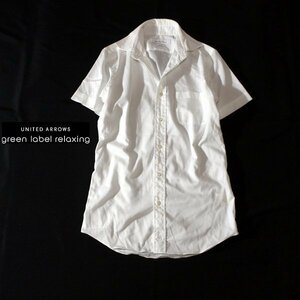 ☆☆ 美品 ユナイテッドアローズ GREEN LABEL RELAXING SLIM FIT ☆☆ コットン100％ メンズ シャツ S 春 夏 23D08