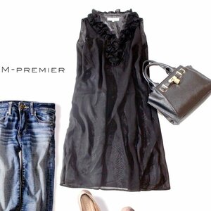 ** beautiful goods M-PREMIER M pull mie** beautiful . frill chiffon One-piece 38 number M spring summer 23D08