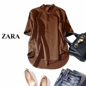 ☆☆ 美品 ザラ ZARA ☆☆ 大人可愛い ジャージーストレッチ プルオーバー S 春 夏 23A09