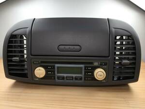 B-176* free shipping * Nissan / March /AK12* original /1DIN/CD player / receiver / audio / deck * operation verification settled *( for searching )12SR/B/c/14e/S/15SR