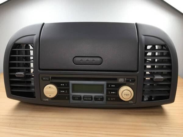 B-176★送料無料★日産/マーチ/AK12★純正/1DIN/CD プレイヤー/レシーバー/オーディオ/デッキ★動作確認済★(検索用)12SR/B/c/14e/S/15SR