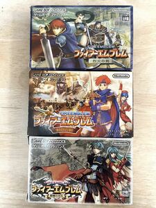 【限定即決】FIRE EMBLEM ファイアーエムブレム3種(烈火の剣&聖魔の光石&封印の剣）箱‐取説あり N.2105 ゲームボーイ アドバンス レトロ