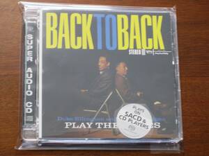 DUKE ELLINGTON デューク・エリントン/ BACK TO BACK 2011年発売 Analogue P社 Hybrid SACD 輸入盤