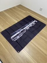 GTR 特大フラッグ バナー 約150×90cm タペストリー 旗 ガレージ装飾 アメリカン アメ車 ホットロッド 旧車 USDM FLAG NISSAN 日産_画像2