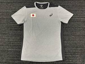 【選手支給】2017-19 レスリング グレコローマン/フリー 男女 日本代表 asics・アシックス トレーニングトップス メッシュ Tシャツ・練習着