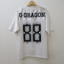 W751★G-DRAGON　メッシュ Tシャツ メンズF 白★A_画像2