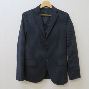 3346★ナノユニバース×SATO TAILOR　ビジネス　ジャケット　夏用　ネイビー 44★A