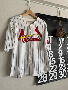 商品名: GENUINE ジェニュイン　ベースボールシャツ　budwiser バドワイザー　CARDINALS カージナルス