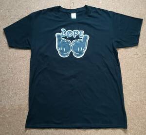 DOPE　SHIT　DOPE　ドープ　プリントTシャツ　黒　L