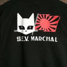 ロンT/S.E.V MARCHAR・マーシャル・日章旗・黒・XL_画像2