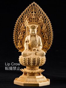 木彫 仏教美術 虚空蔵菩薩像 仏師で仕上げ品