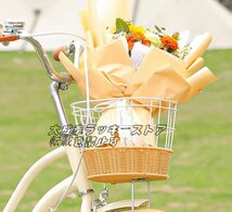 美品登場 子供用自転車 誕生日プレゼント 可愛い キッズバイク 補助輪付き カゴ付き 贈り物 高さ調節可能 20インチ ランニングバイク F377_画像7