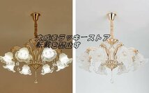 品質保証 シャンデリア　欧米風 水晶ライト おしゃれ照明器具 10灯 応接間　お部屋　レストラン F921_画像2