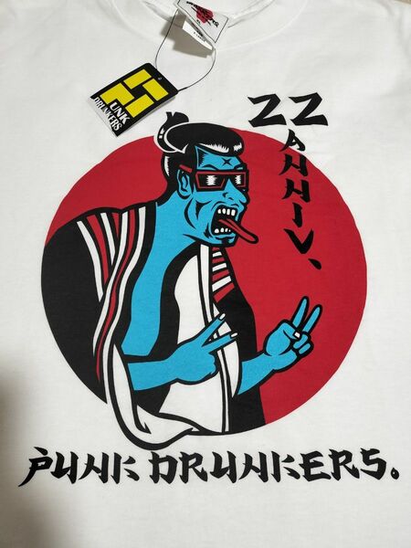 レア物　タグ付き新品未使用　パンクドランカーズ22周年記念Tシャツ 歌舞伎　侍