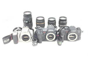 【カメラ3台＋レンズ4本まとめ売り】Canon・OLYMPUS・MINOLTA・TAMRON・SIGMA #0093-399