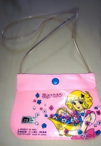  flower. .runrun Mini shoulder bag bag back that time thing Showa Retro Showa Retro vinyl vinyl bag vinyl back pochette 