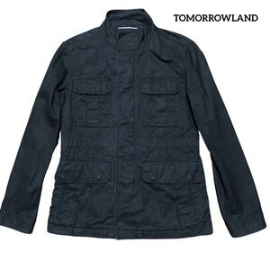 TOMORROWLAND トゥモローランド ミリタリージャケット 製品洗い ブラック Mサイズ メンズ