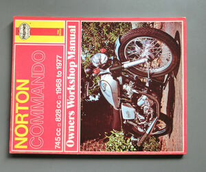 長期在庫のため特価 ノートンコマンド (Norton) 745-828cc 1968-1977 ハインズ社マニュアルブック