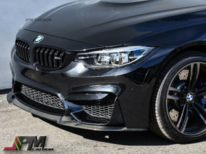 CS Style カーボン フロント バンパー リップ スポイラー 2015+ BMW F80 M3 F82 M4