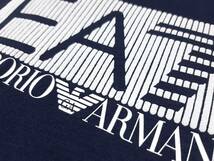 [新品] 12A(12歳) EA7 / ARMANI JUNIOR　モコモコ発泡プリントの【ジャージ半袖Tシャツ】◆2023年春夏モデル　男の子用 150cm　◆色：紺_画像6