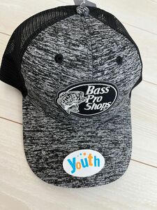 【新品未使用タグ付き】バスプロショップス bass pro shops cap hat 刺繍 メッシュ キャップ 子供 キッズ 