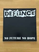 Germany盤 1st Gatefold Sleeve LP【Defiance - No Future No Hope】90' hardcorepunk Streetpunk Punk Oi!Punk melodious ロンナイ DJ LP_画像1