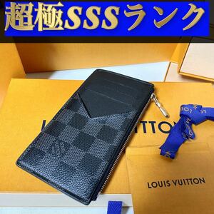 640【超極ＳＳＳランク】★最新★ルイヴィトン★ジップ 財布 コインケース ダミエ グラフィット★正規品★