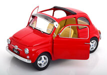 KK scale 1/12 Fiat 500F 1968　レッド　ダイキャスト製　ビックスケール　フィアット_画像4