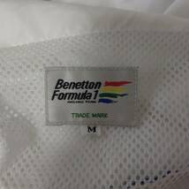342 良品 ベネトン BENETTON Formula 1レーシングチーム ジャンバー ウィンドブレーカージャケット ホワイト系 Ｍサイズ ユニセックス_画像8